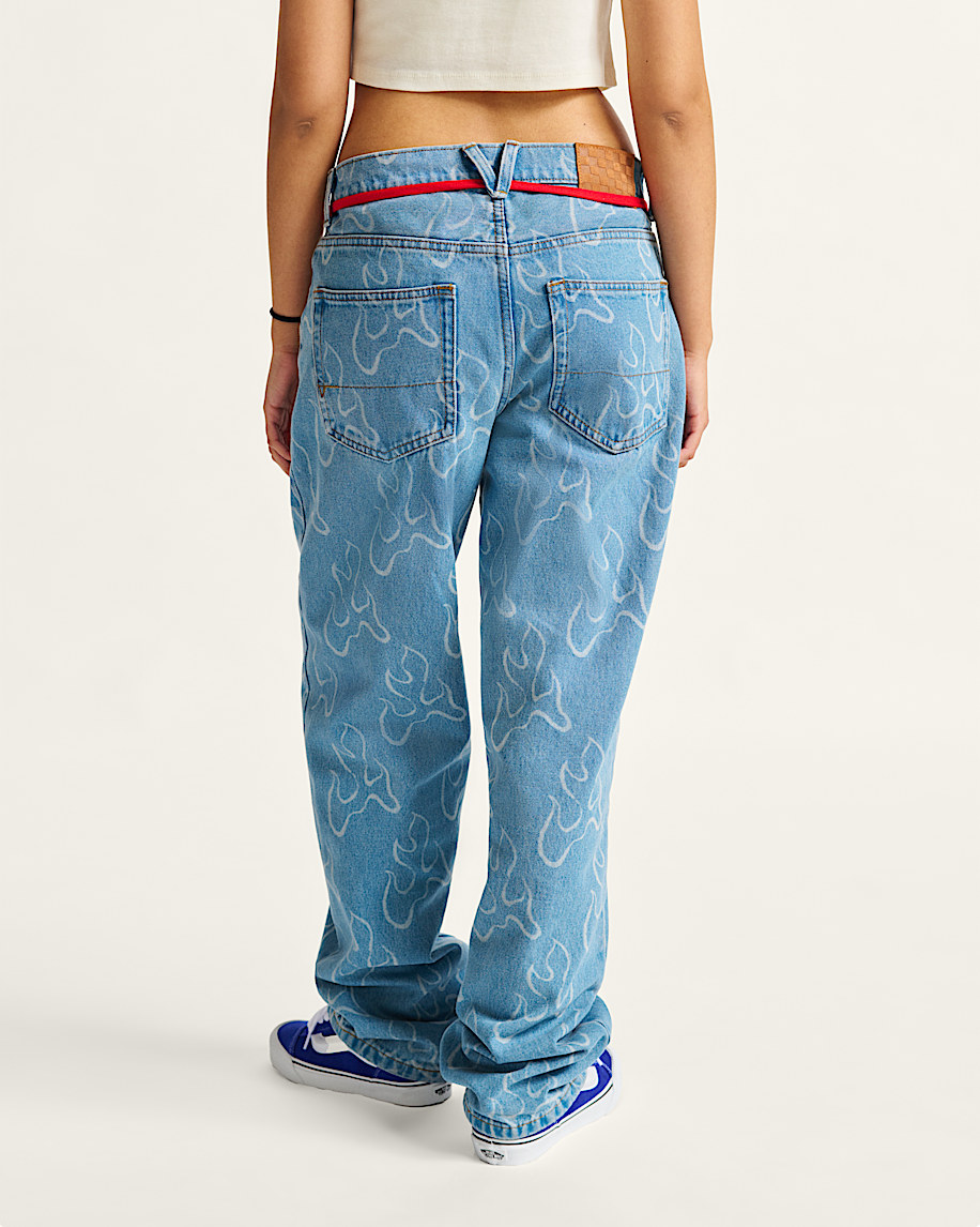 Check-5 Blaze Loose Denim Pants in Stonewash Blue | Vans Check-5 Blaze Loose Denim Pants in Stonewash Blue | Vans