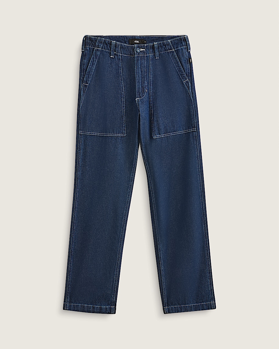 Fatigue Loose Tapered Denim Pants in Dark Denim Blue | Vans