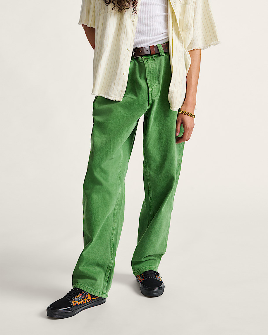 Drill Chore Carpenter Loose Denim Pants