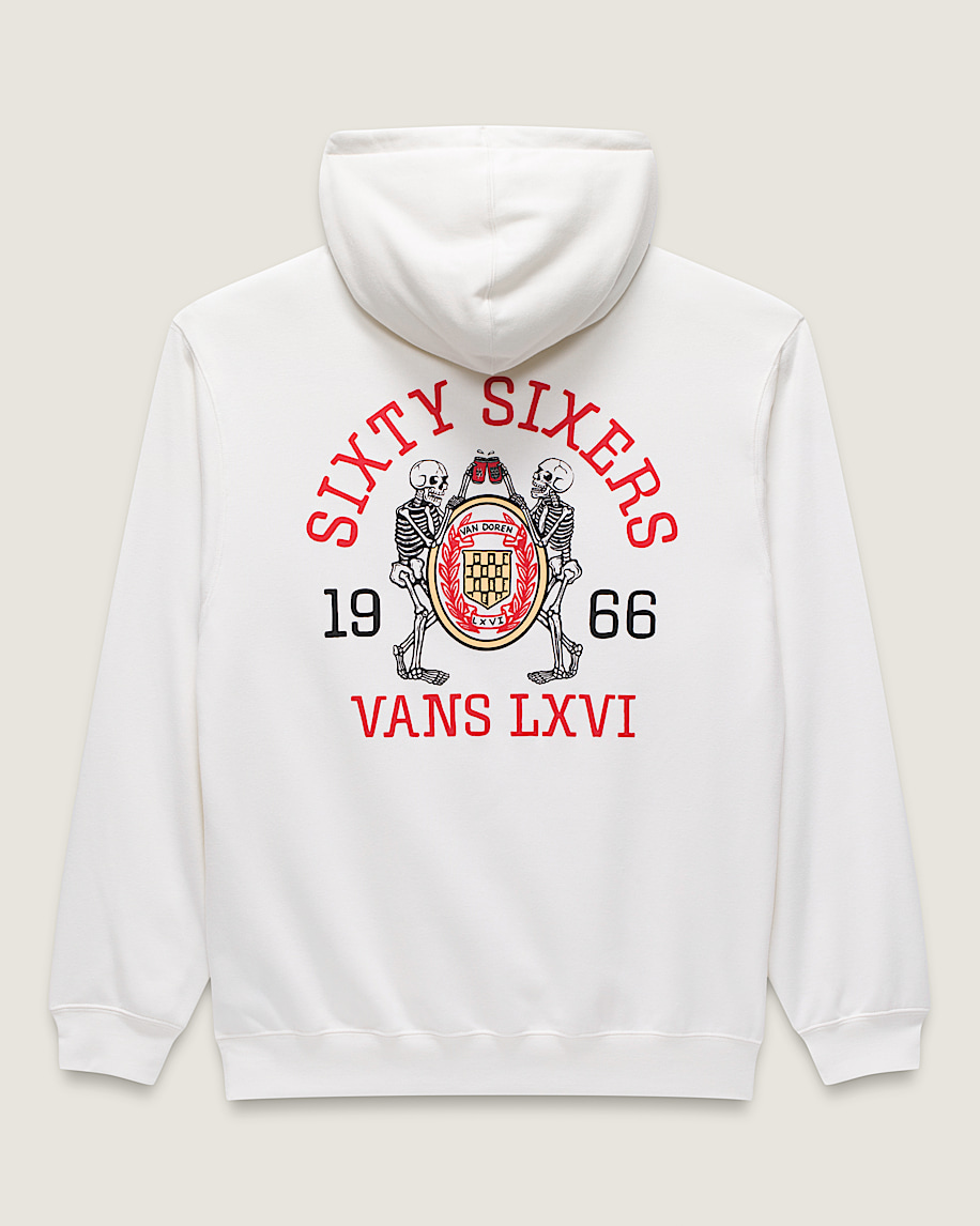 良質  Hoodie Pullover LXVI Frat Reaper Skull in Vans | White ジャケット・アウター