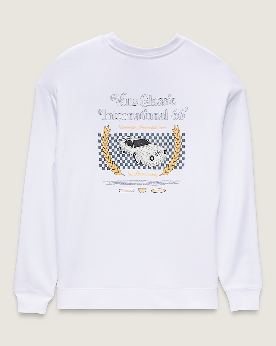 Sport International 66 Crew Sweatshirt in White | Vans Sport International 66 Crew Sweatshirt in White | Vans
