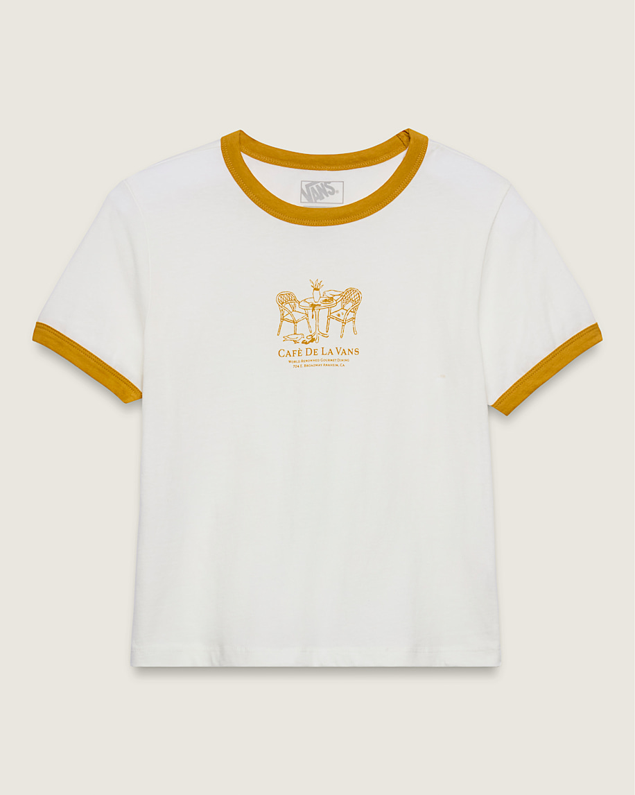 De La Vans Ringer T-Shirt in Lemon / Mustard Yellow | Vans