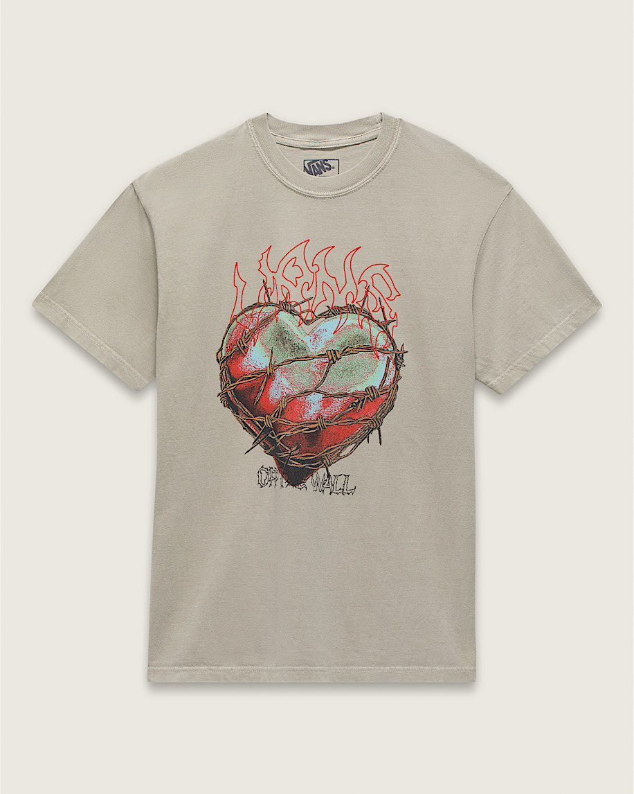 Valentines Day Bounded Heart T-Shirt in London Fog Grey | Vans Valentines Day Bounded Heart T-Shirt in London Fog Grey | Vans