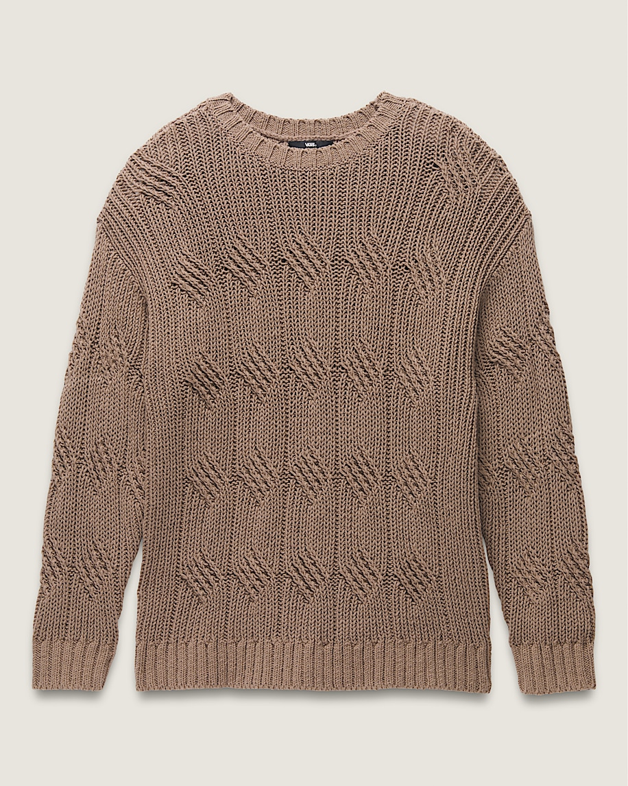 Suzie Cable Crew Sweater in Desert Taupe Brown | Vans Canada Suzie Cable Crew Sweater in Desert Taupe Brown | Vans Canada
