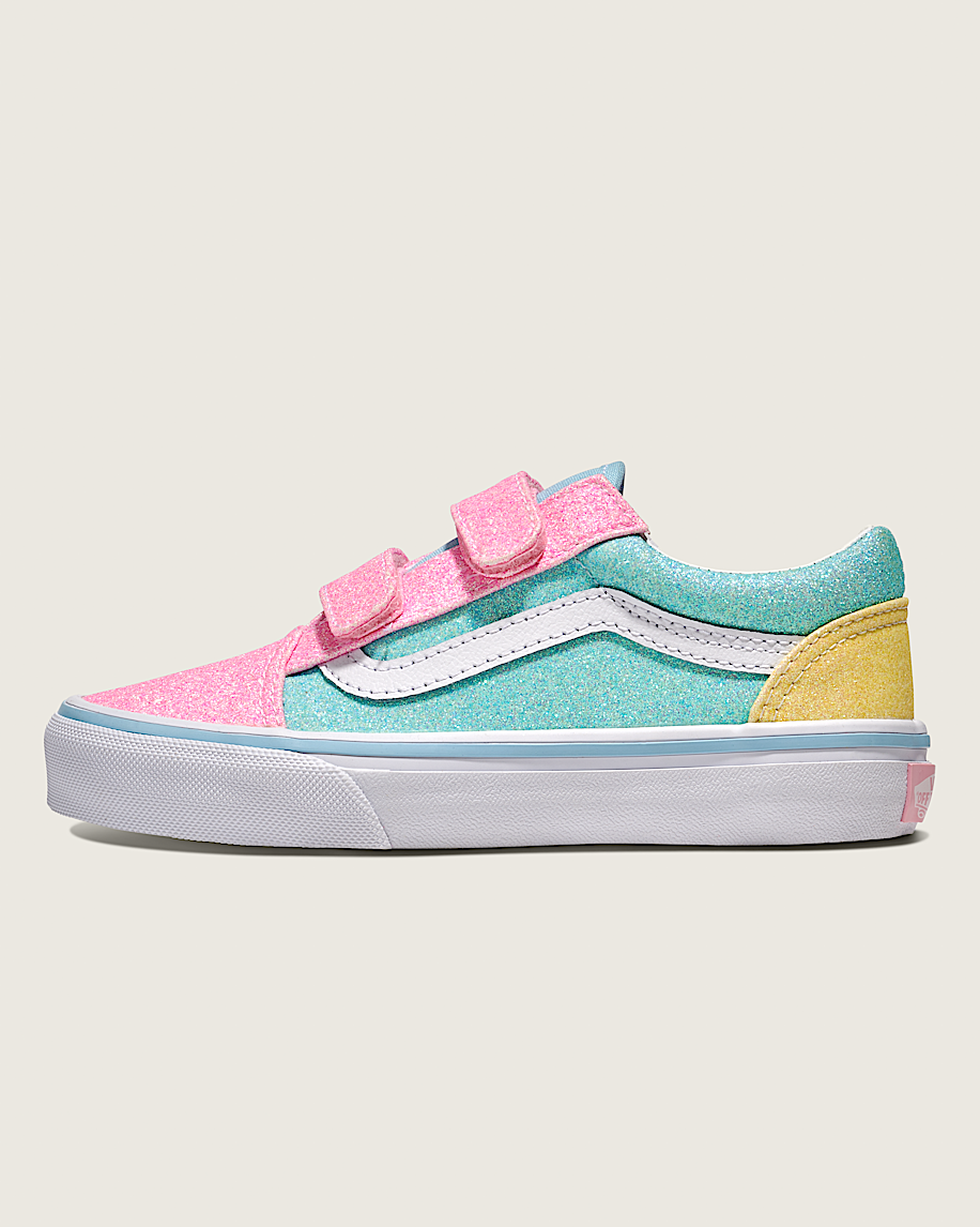 Little Kids Old Skool V Glitter Shoe - 1
