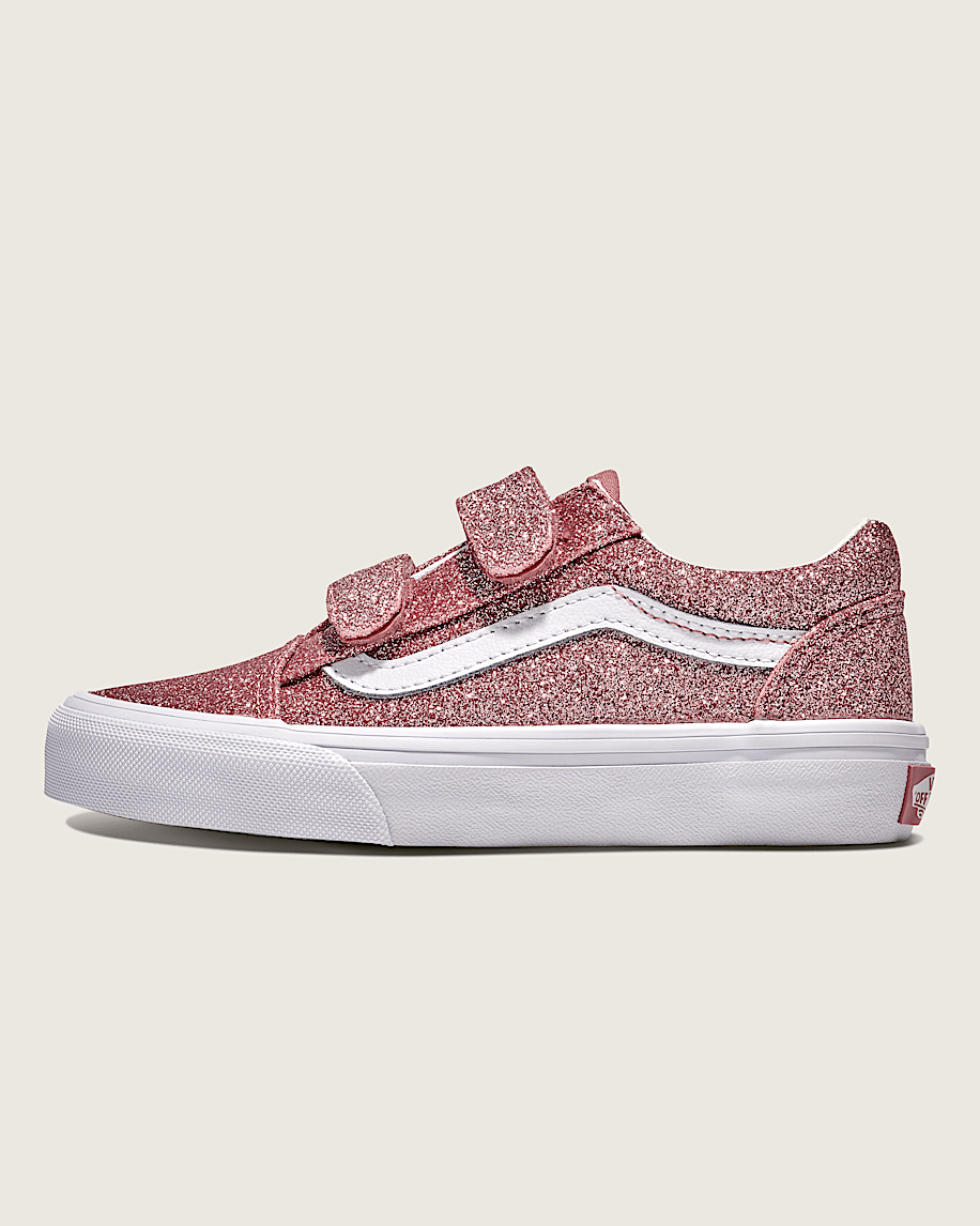 Little Kids Old Skool V Glitter Shoe - 1