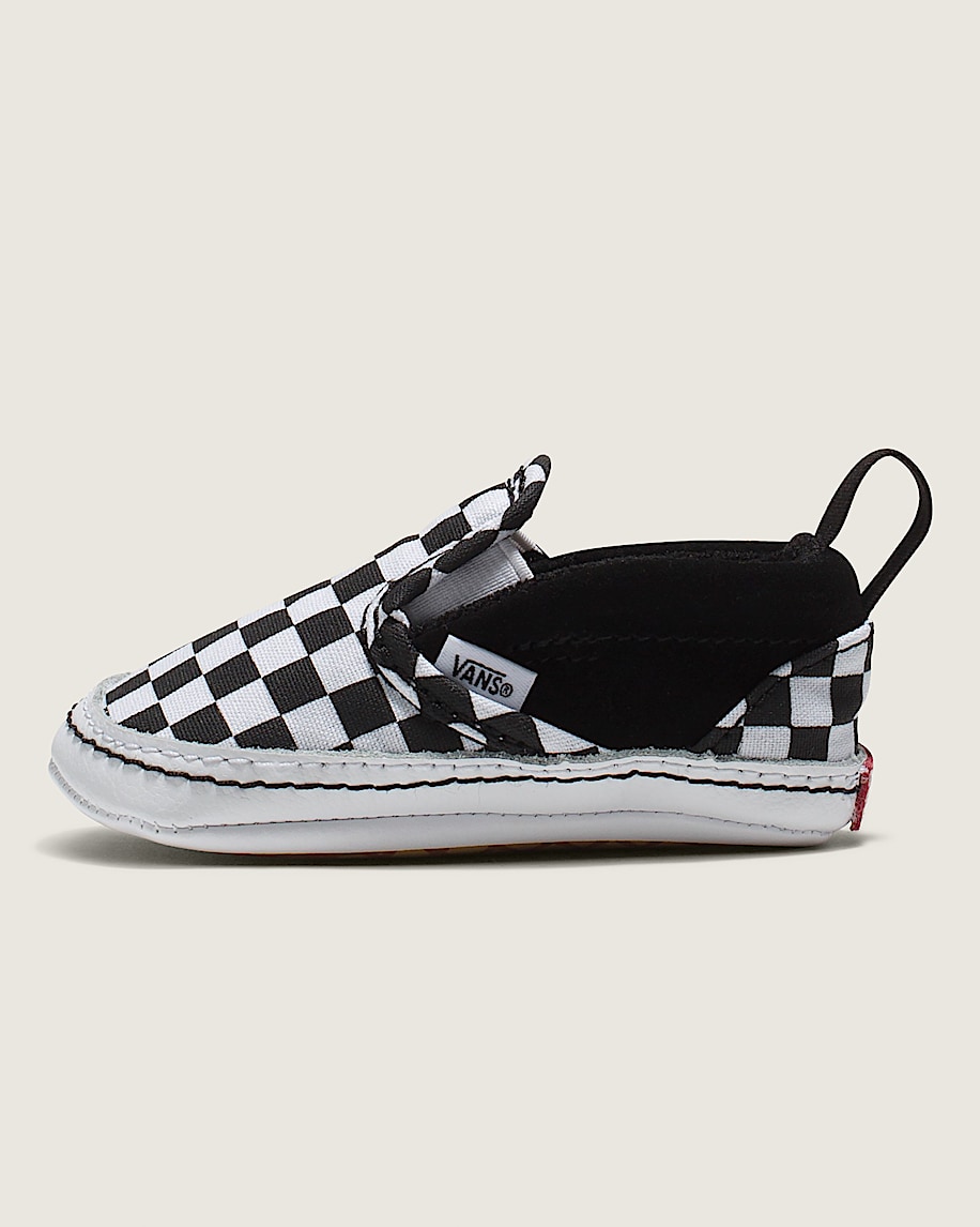 【返品?交換対象商品】 Checkerboard V Slip-On Infant Crib True / Black in Shoe 10cm～