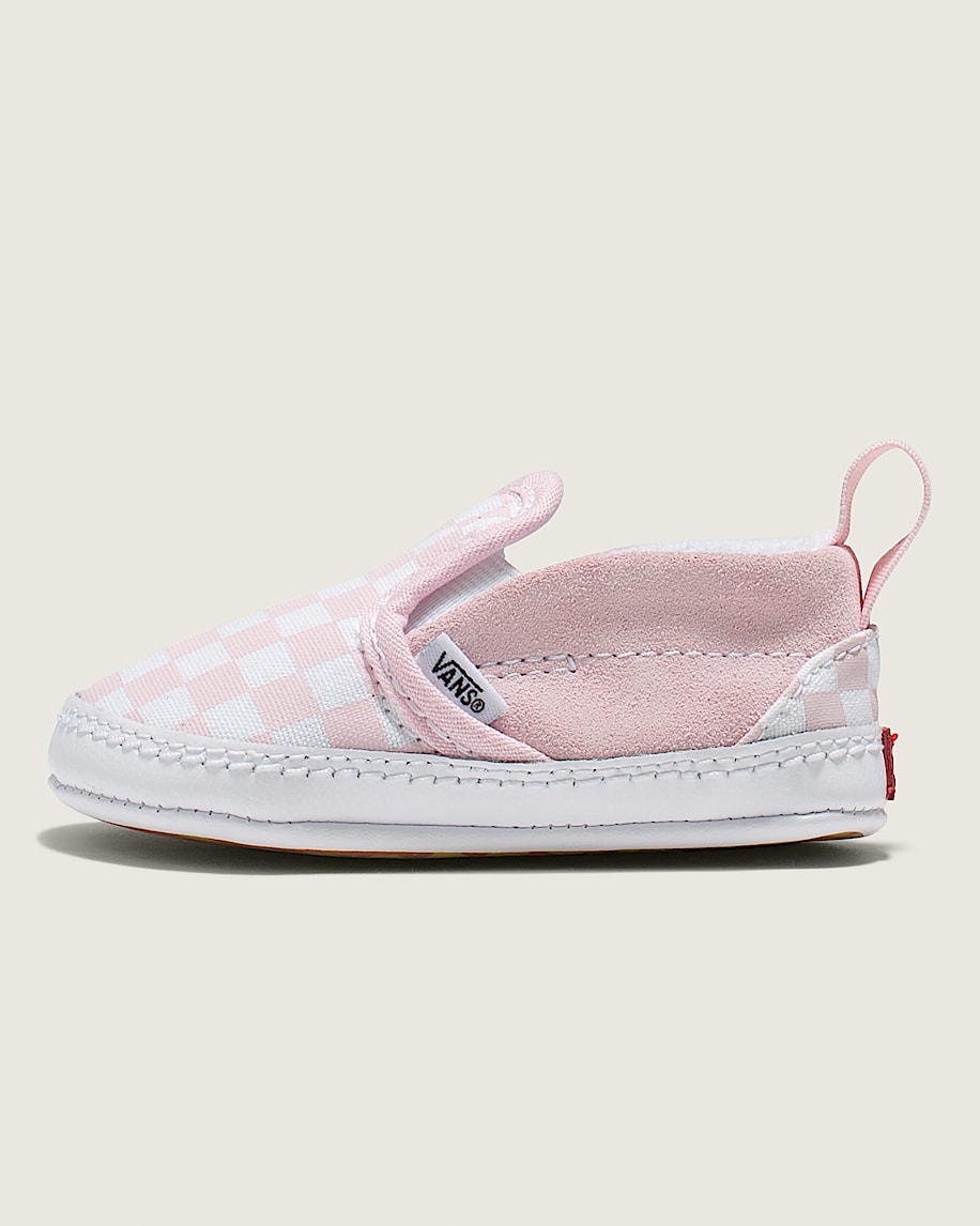 Infant Slip-On V Crib Checkerboard Shoe