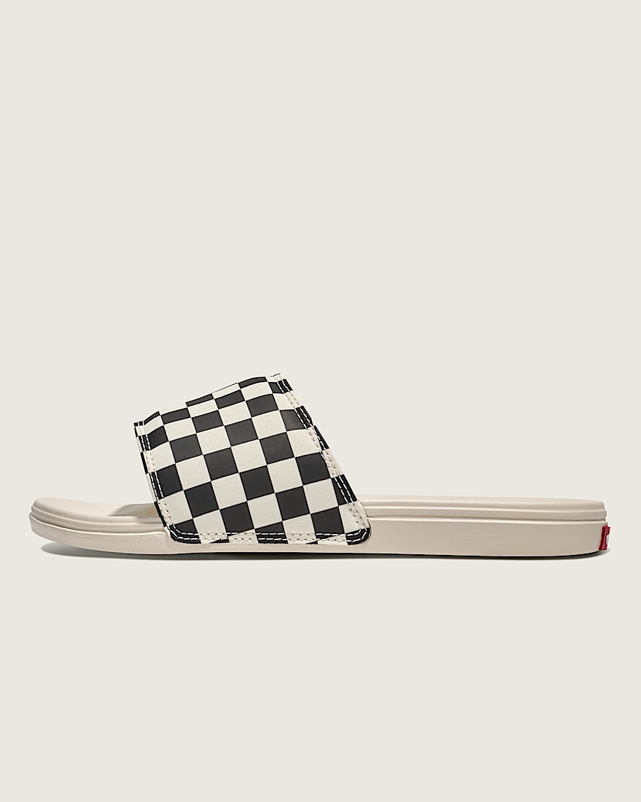 公式通販 - 人気アイテム多数 White in Sandal Checkerboard Slide-On Costa La / Vans | Black 靴