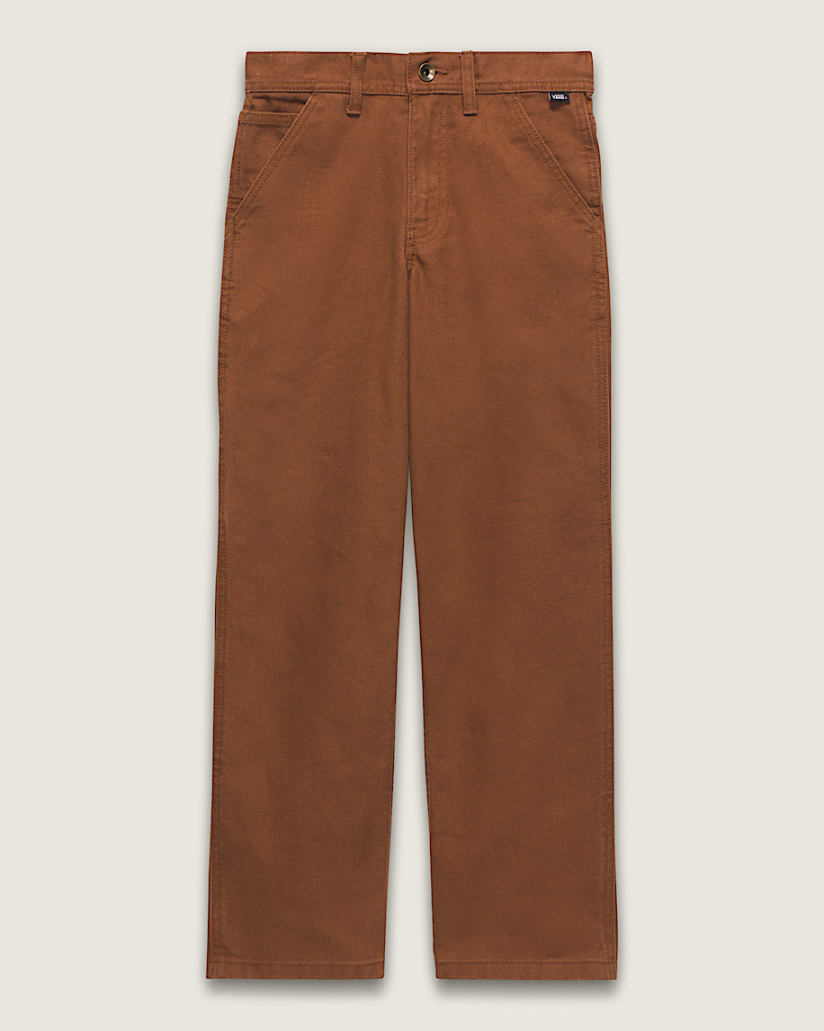 Kids Drill Chore Carpenter Pants in Tortoise Shell Brown | Vans