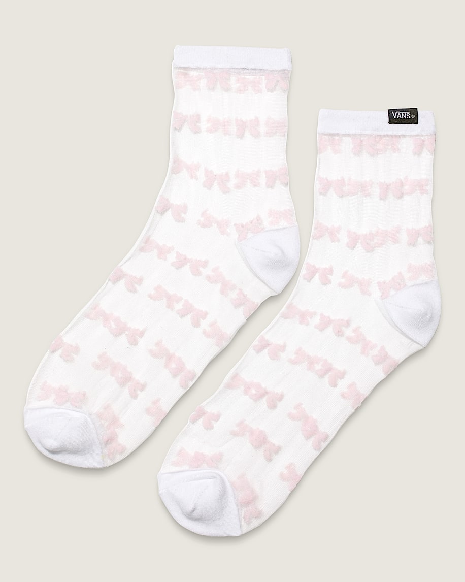 Mesh Bow Half Crew Socks - 2
