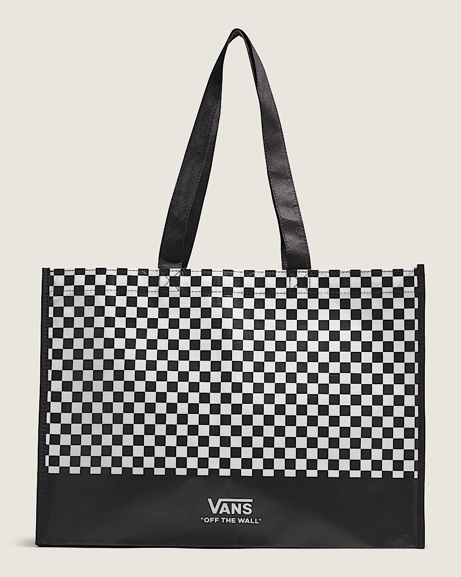 Checkerboard Reusable Tote Bag - 1