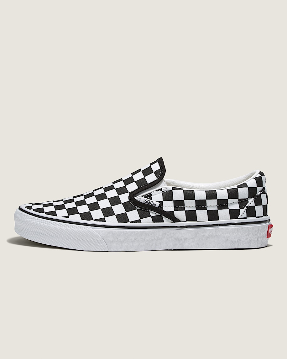 Customs Classic Slip-On Checkerboard Wide Shoe - 1