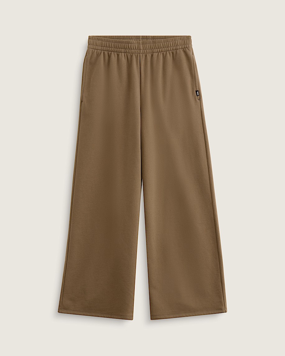 Bryn Wide Leg Pants in Taupe Brown | Vans
