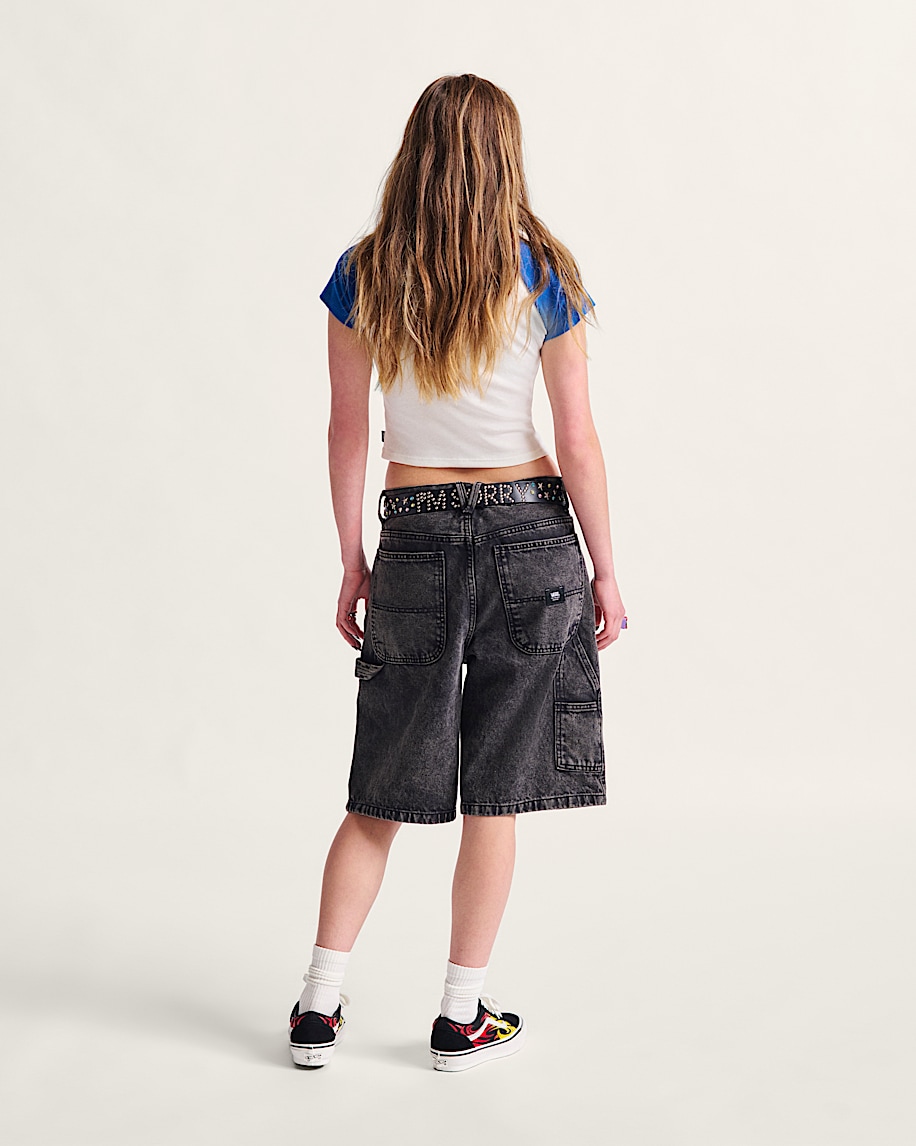 Drill Chore Loose Denim 22'' Shorts