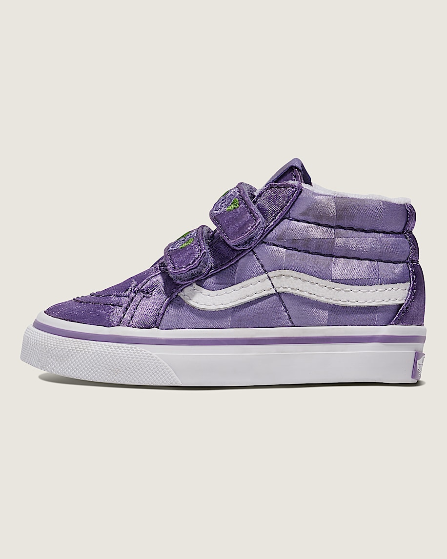 Toddler Sk8-Mid Reissue V Satin Shoe in Purple | Vans