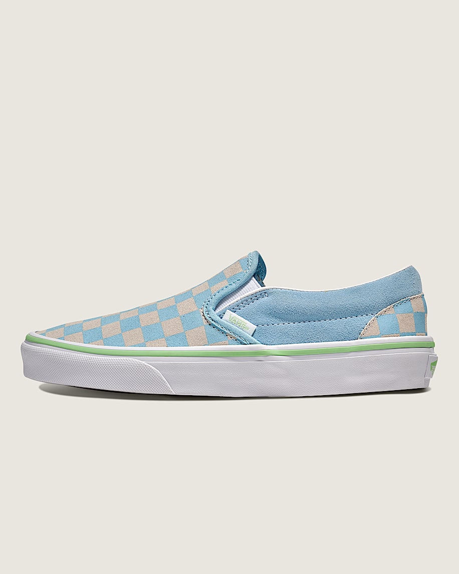 Classic Slip-On Suede Checkerboard Shoe - 1