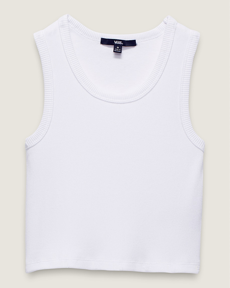 Kids Drew Rib Tank Top in White | Vans Kids Drew Rib Tank Top in White | Vans