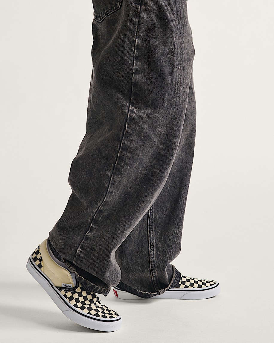 Vans | Kids Classic Checkerboard Slip-On Black/White Shoes