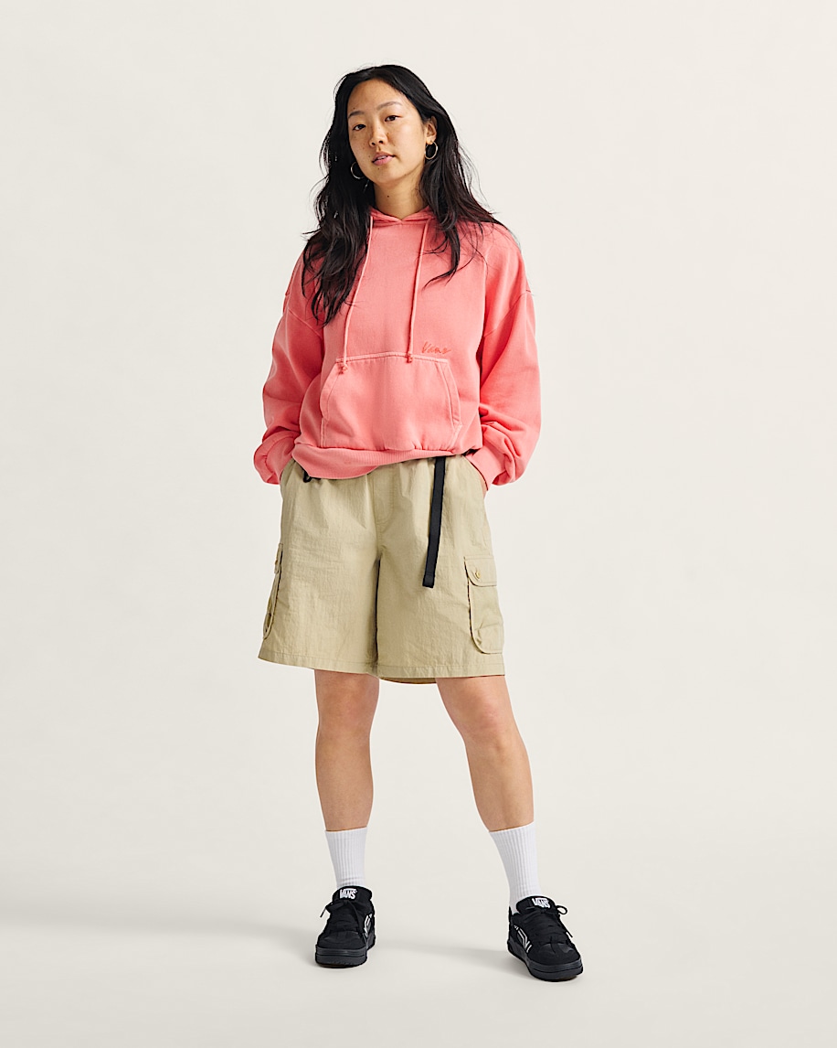 【ギフ_包装】 Hoodie Pullover Retro in Vans | Pink Rose Porcelain トップス