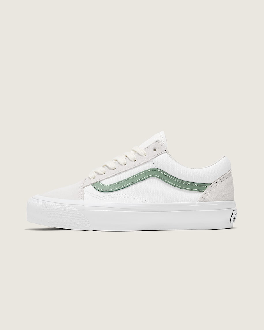 Premium Old Skool Shoe in Santorini Blanc White / Basil
