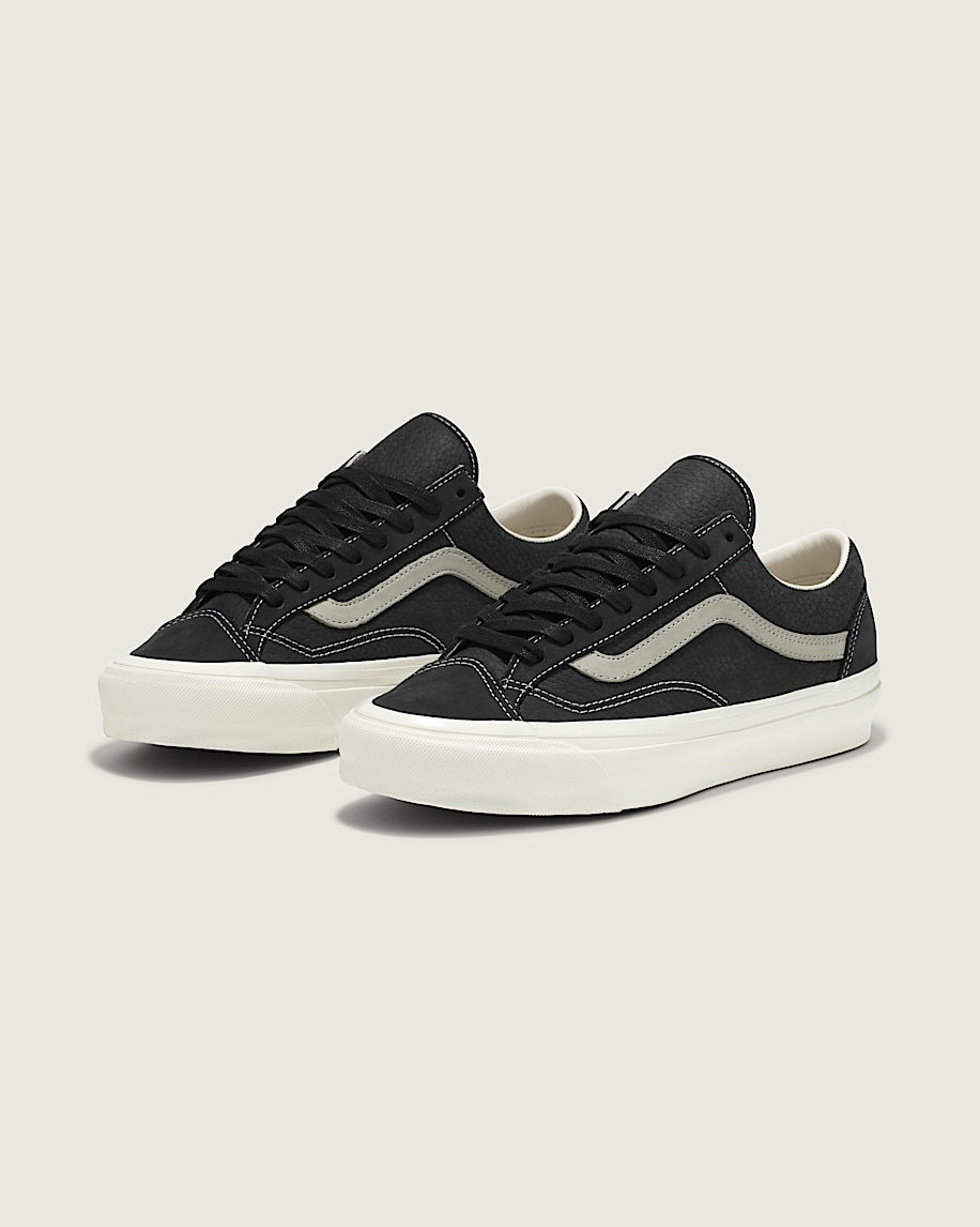 衝撃特価 Leather Skool Old Premium Shoe Vans | Black in 靴
