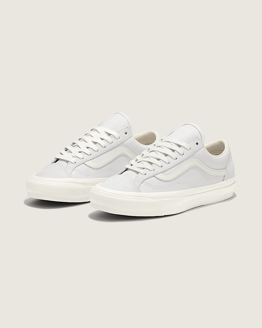 Premium Old Skool Leather Shoe in White | Vans