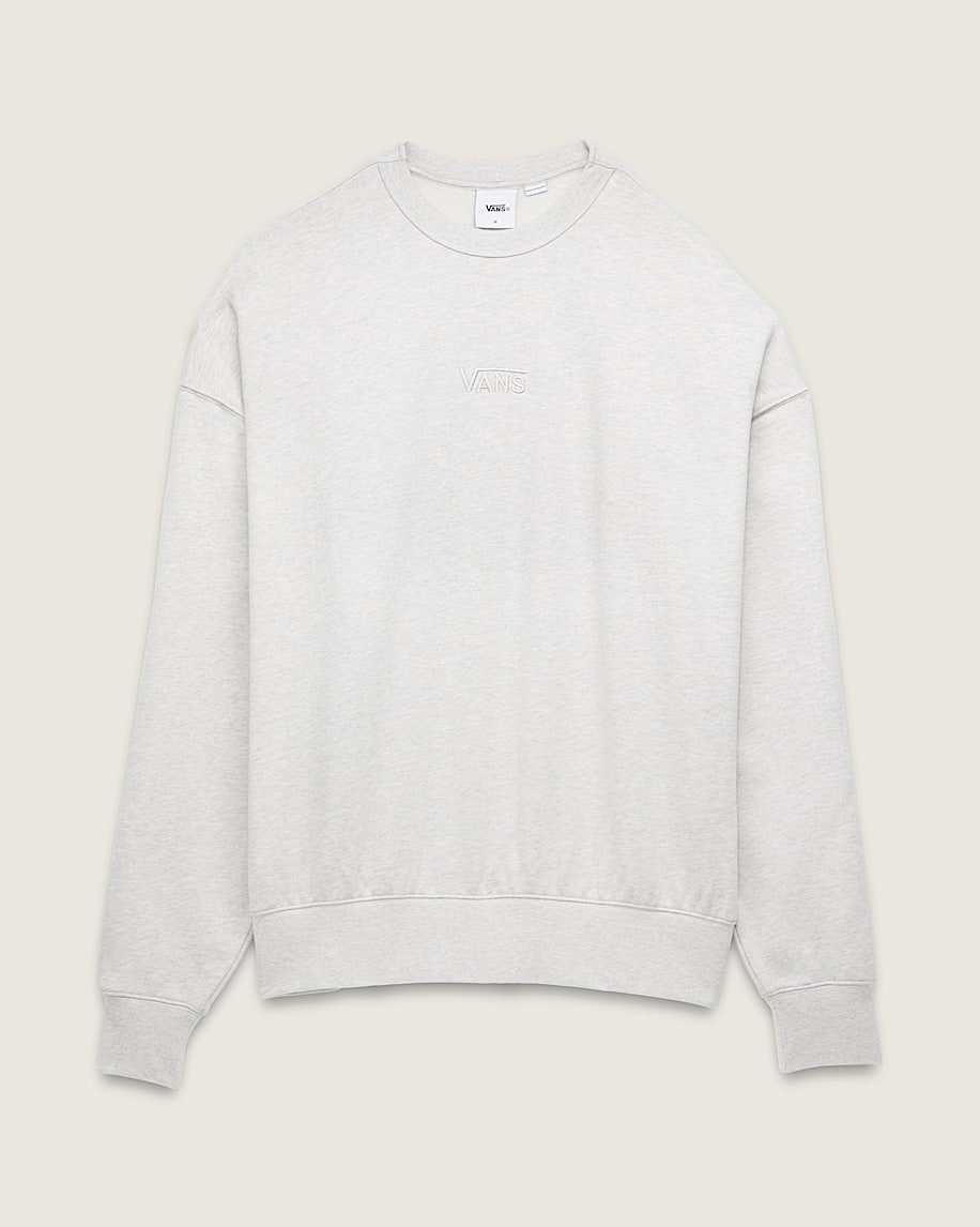 Premium Logo Crewneck Sweatshirt in Ash Heather Grey | Vans