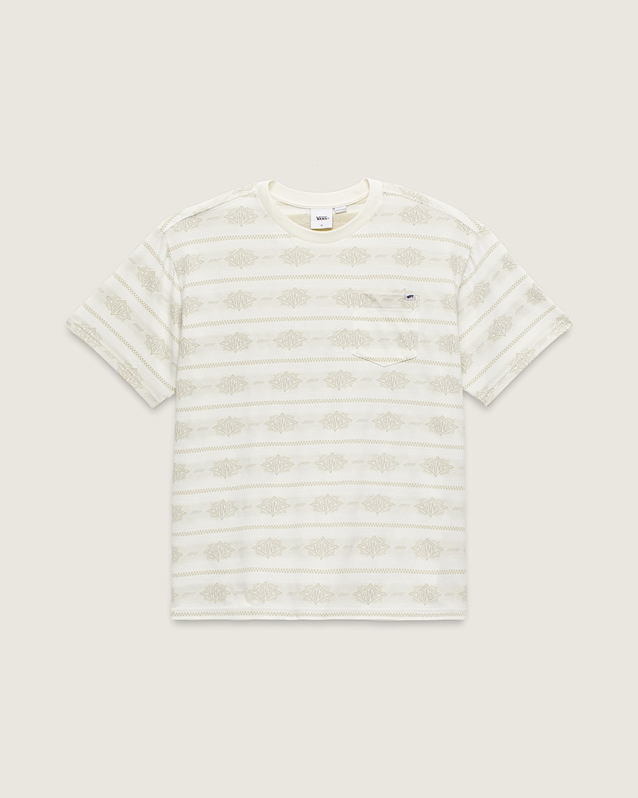 [VANS]Vans Premium Shorebreak Short Sleeve Knit Shirt/追跡付 Premium Shorebreak Short Sleeve Shirt in Marshmallow White