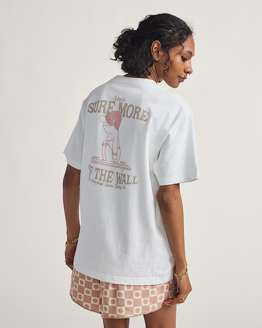 Surf More T-Shirt in Marshmallow White | Vans