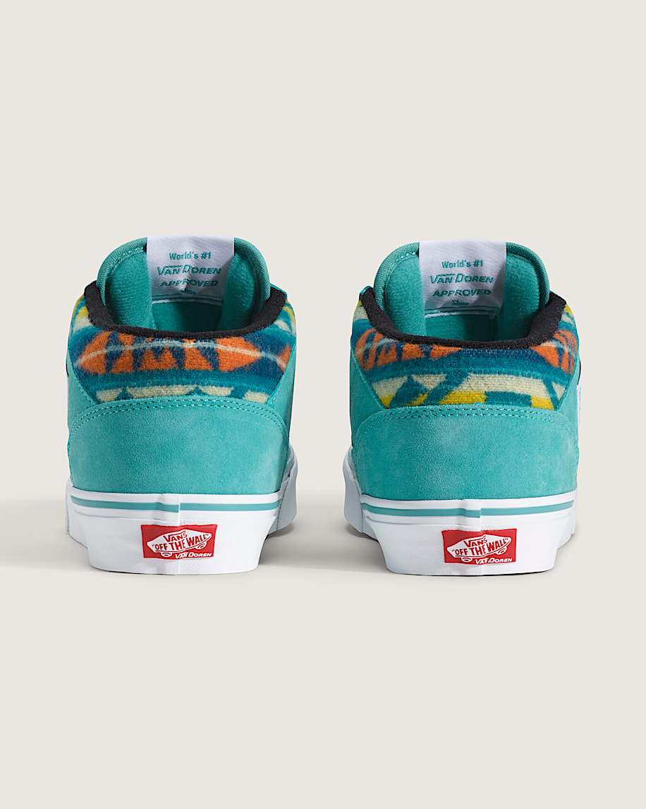 Van Doren Approved X All Nations Half Cab Shoe in Turquoise