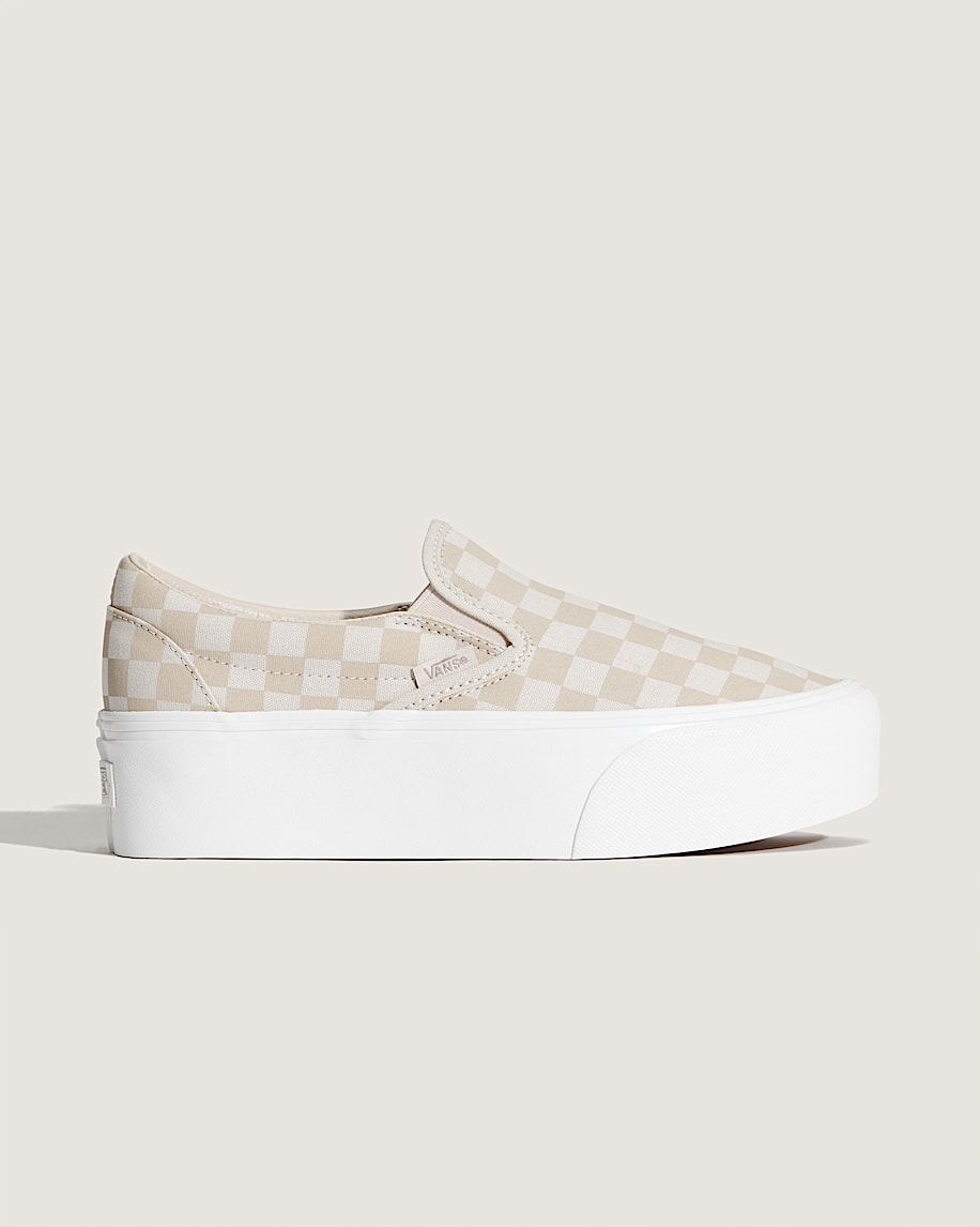 Classic Slip-On Stackform Checkerboard Shoe - 5