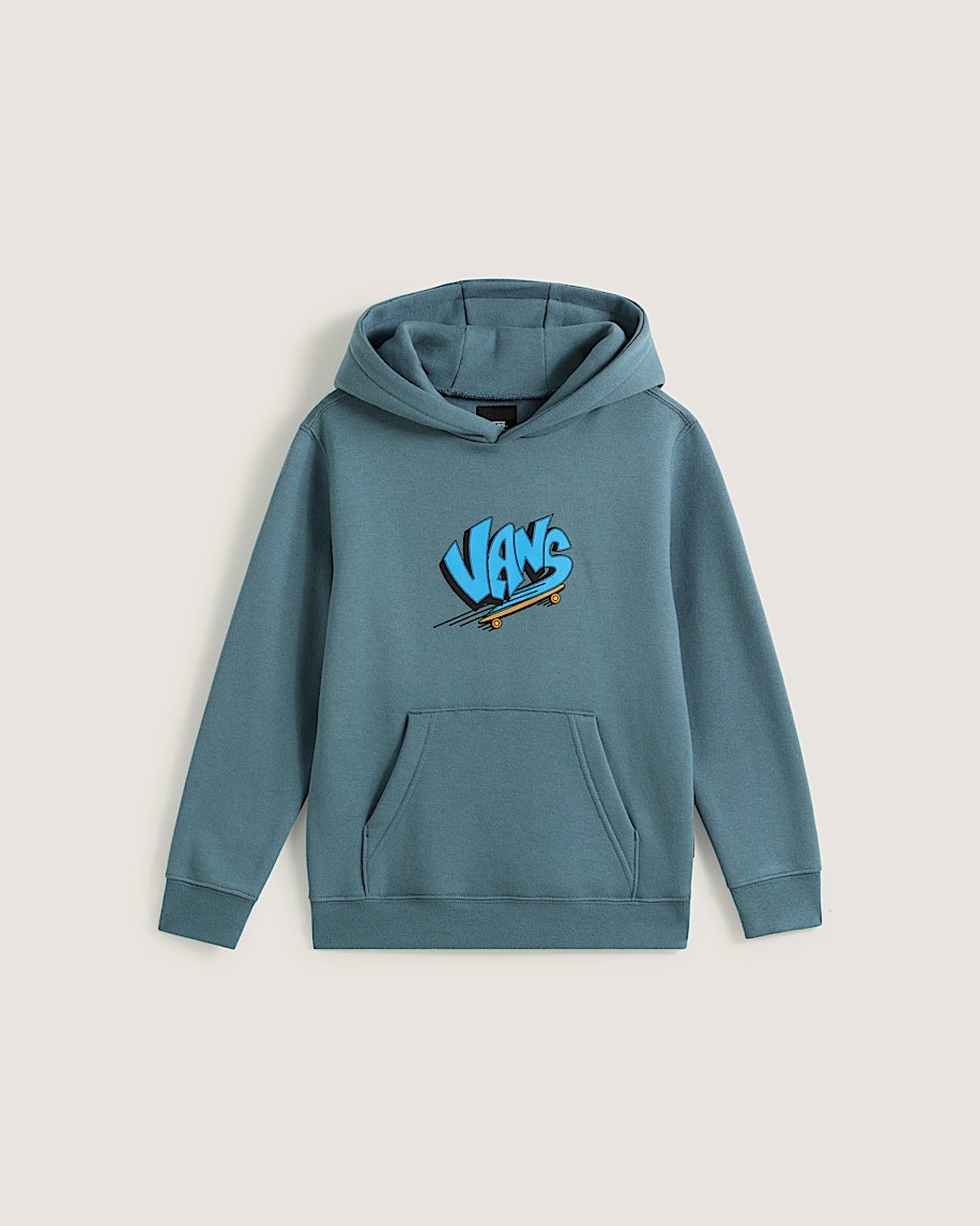 Little Kids Vans Sk8 Pullover Hoodie in Stormy Weather Black