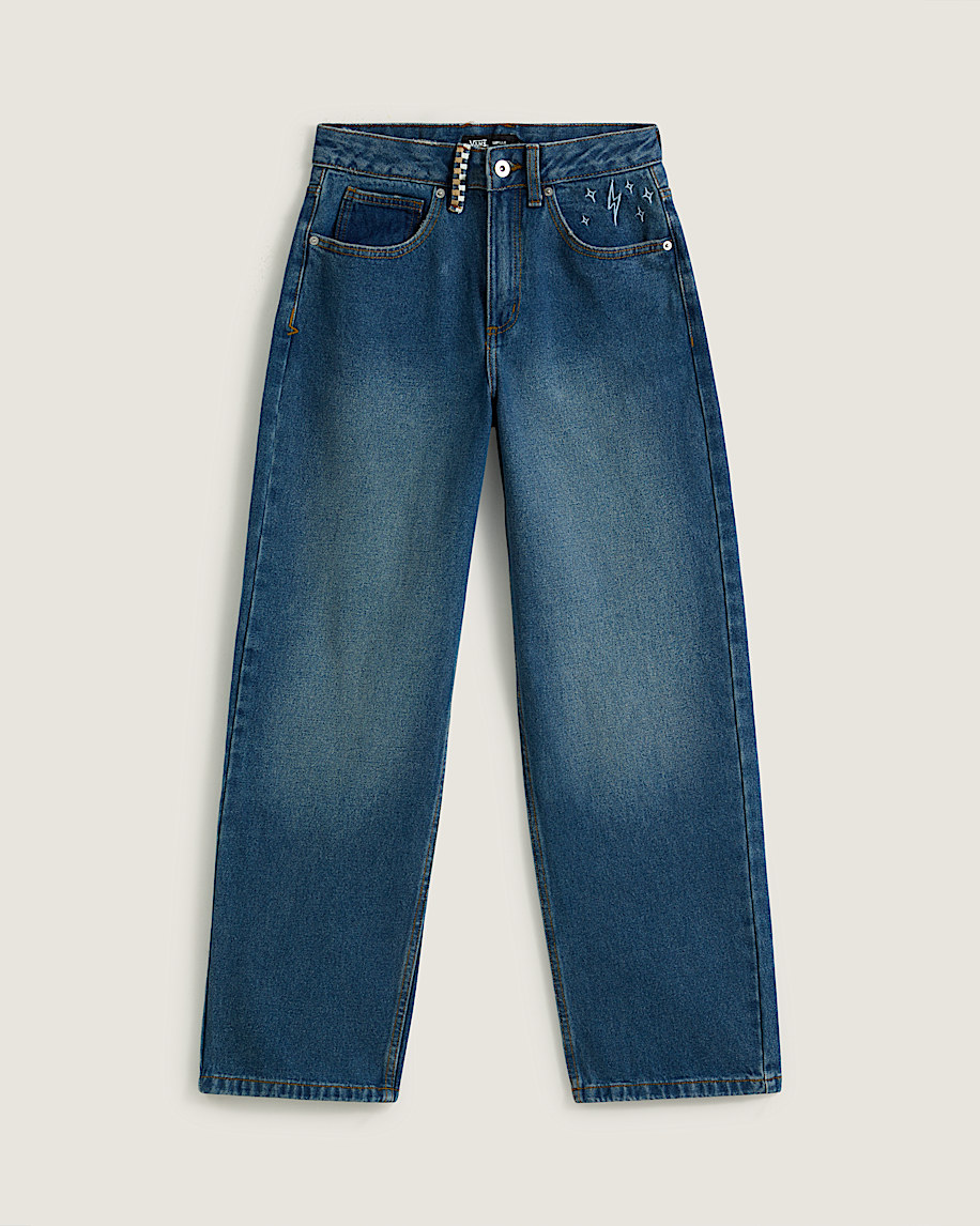 Sirelle Embroidered Pants in Vintage Indigo Blue | Vans