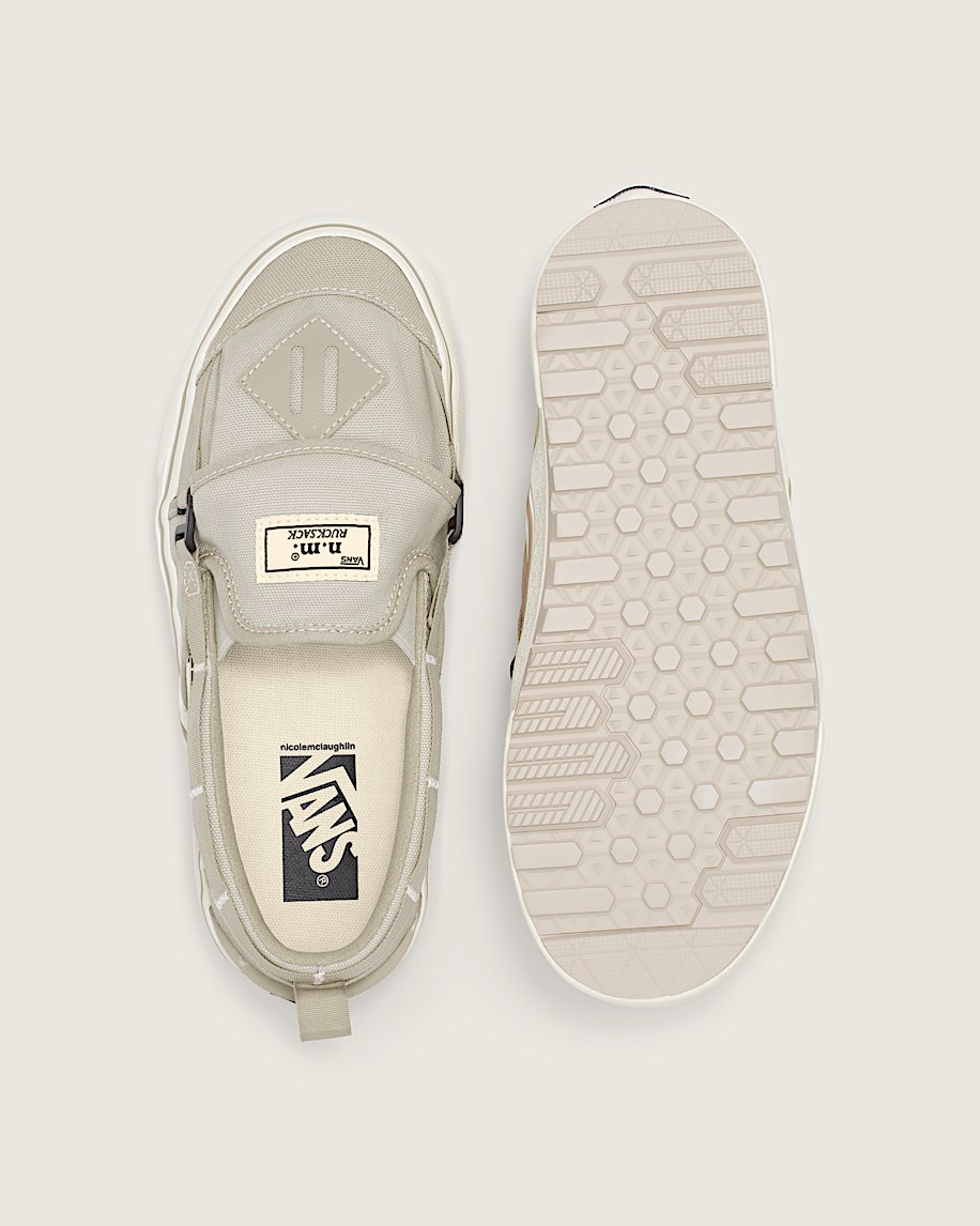 Vans X Nicole McLaughlin Rucksack Slip-On Shoe in Tan Brown