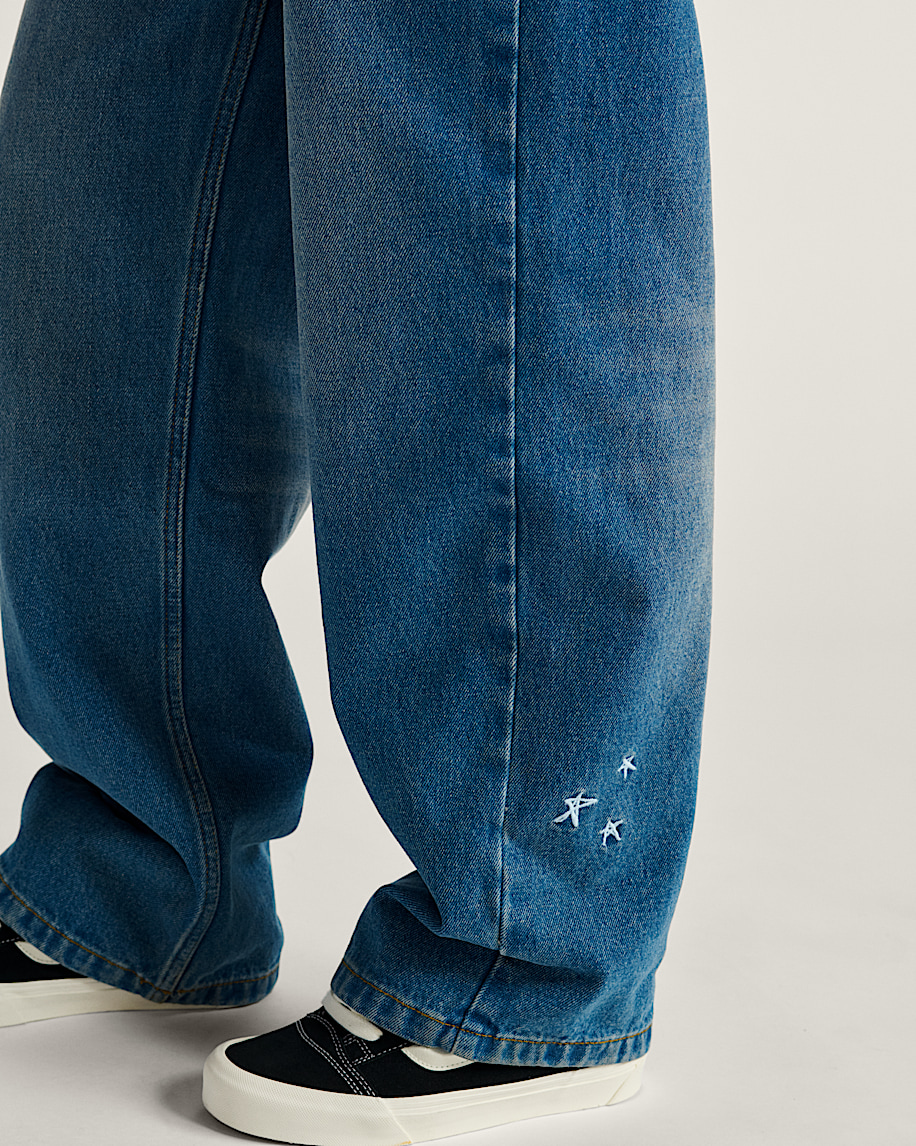 Sirelle Embroidered Denim Pants - 10