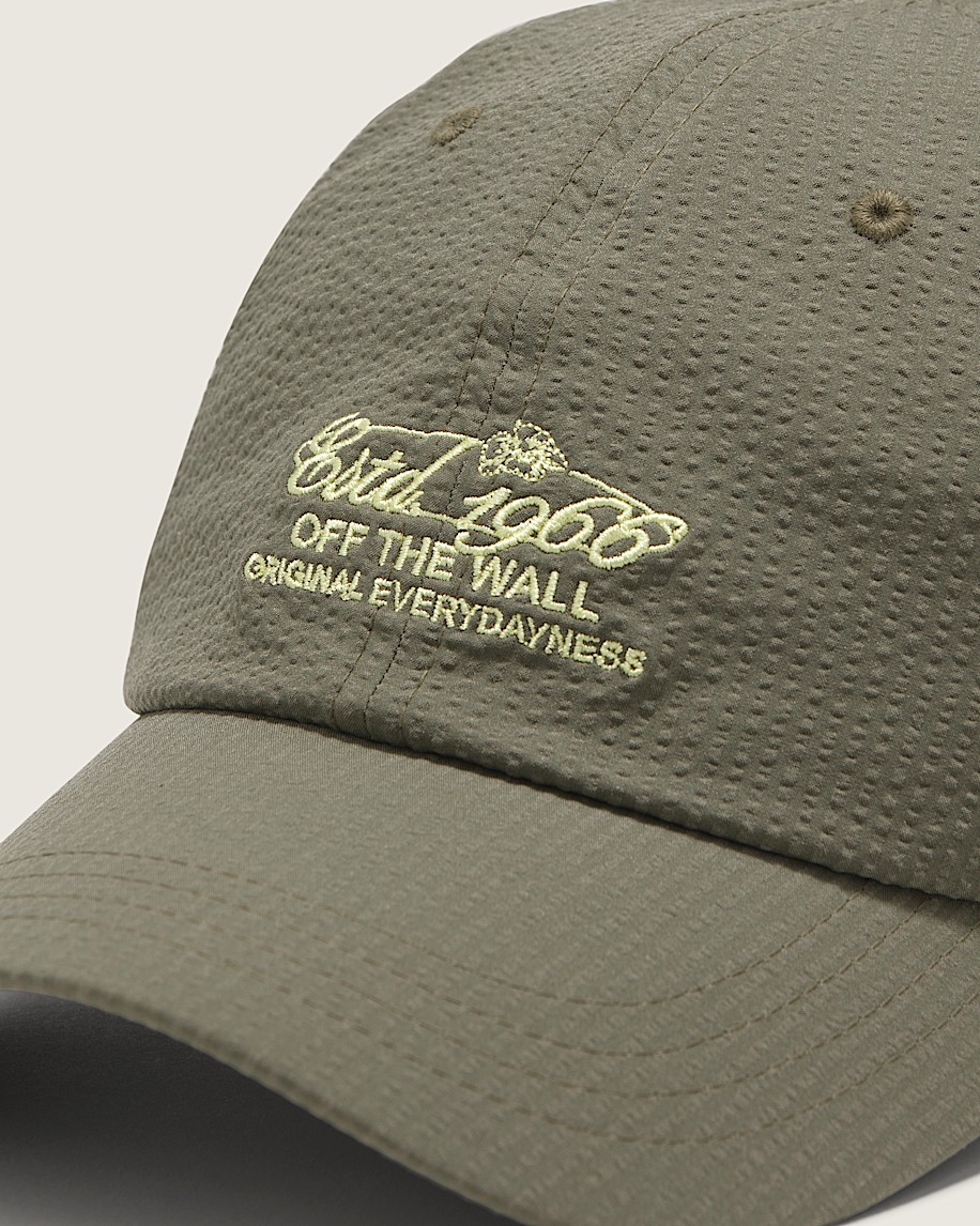 1966 Curved Bill Jockey Hat in Loden Grey Green | Vans