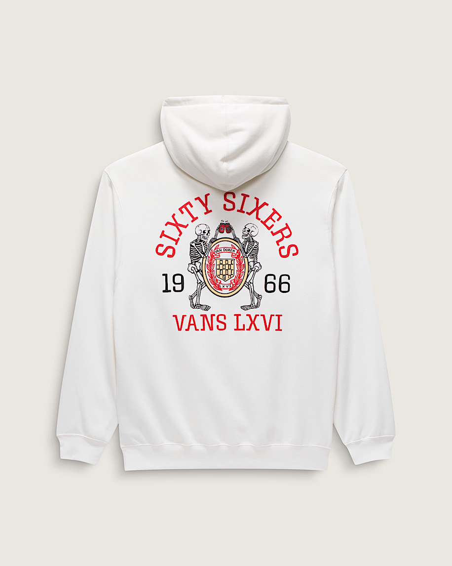 Skull Reaper Frat LXVI Pullover Hoodie in White | Vans
