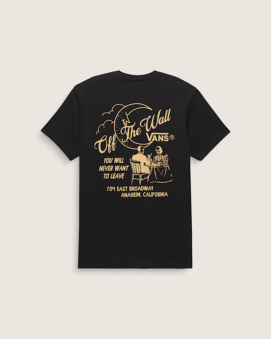 【VANS】ファインダイニング 半袖 Tシャツ BLACK/WHITE★大人気 Fine Dining T-Shirt in Black | Vans