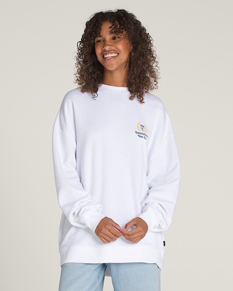 ★AMES-WORLDWIDE★SIGNATURE LOGO SWEATSHIRT WHITE★正規品 A'GEM/9 × .kom 『AMESWORLDWIDE/アメスワールドワイド』 BASIC