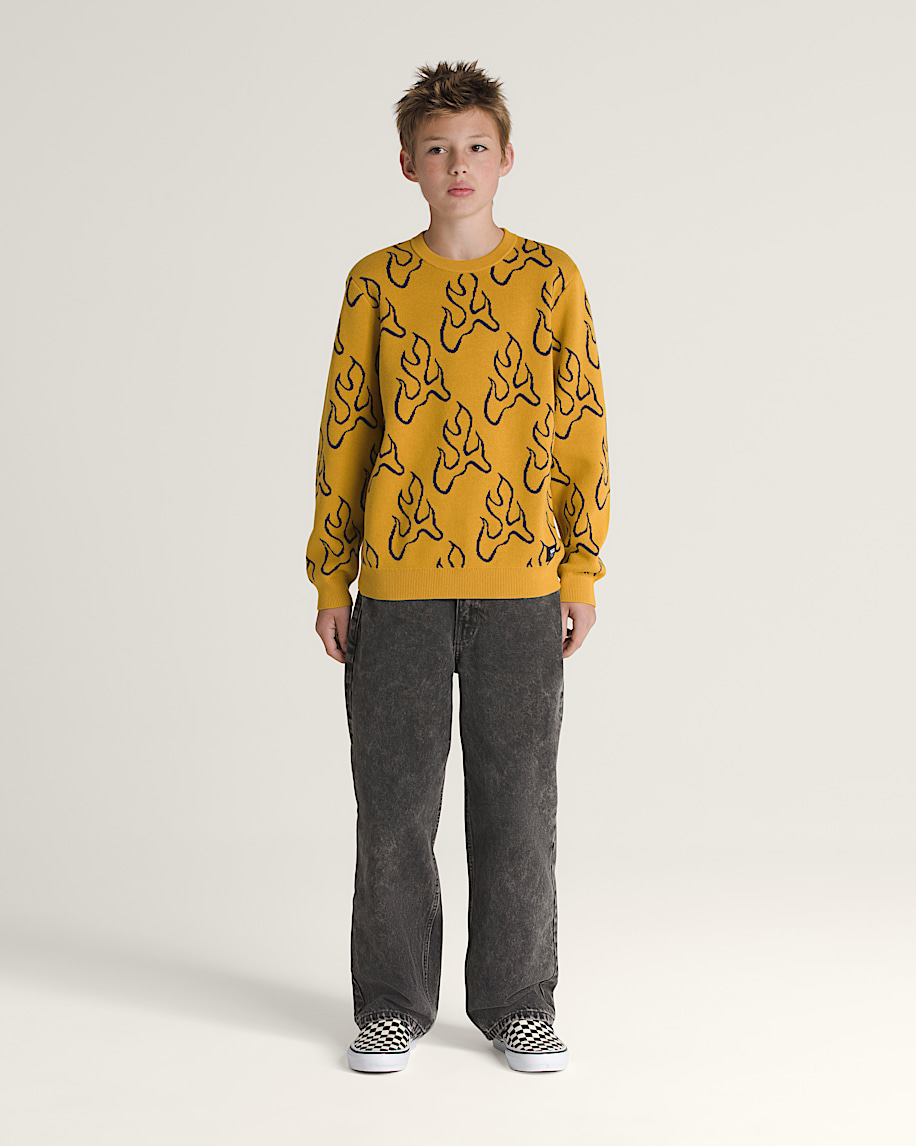 Kids Blaze Crew Sweater - 4