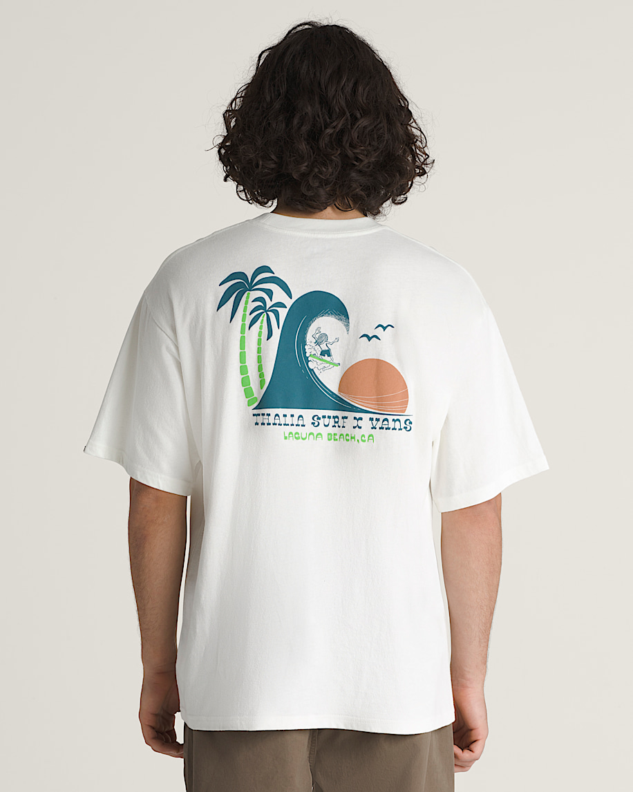 Vans X Thalia Surf Dual Palm T-Shirt in Marshmallow White | Vans