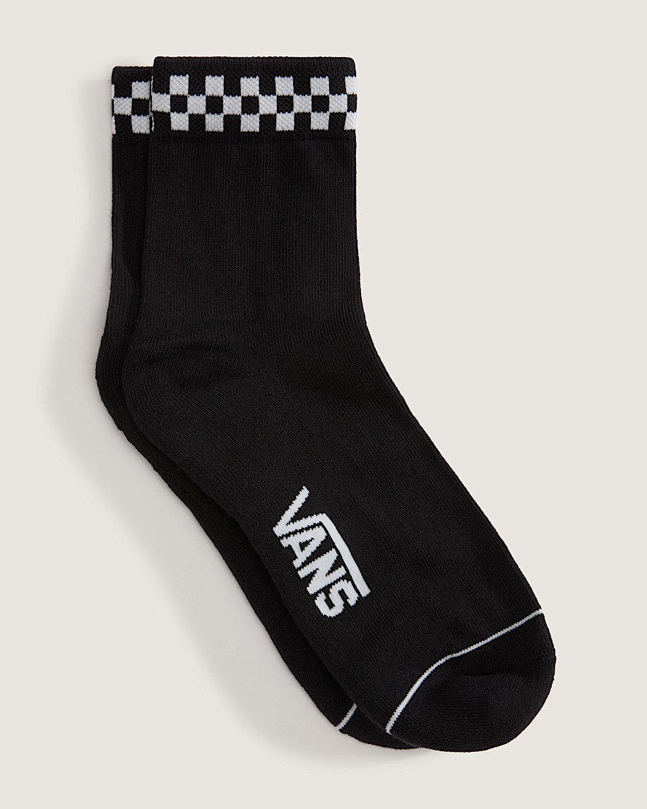 Peek-A-Check Half Crew Socks - 2