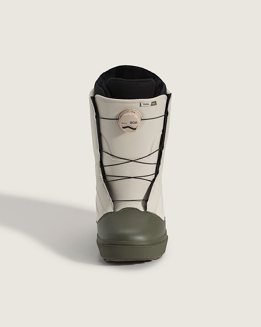 Aura OG Snowboard Boot in Grape Leaf Green / Oatmeal Beige