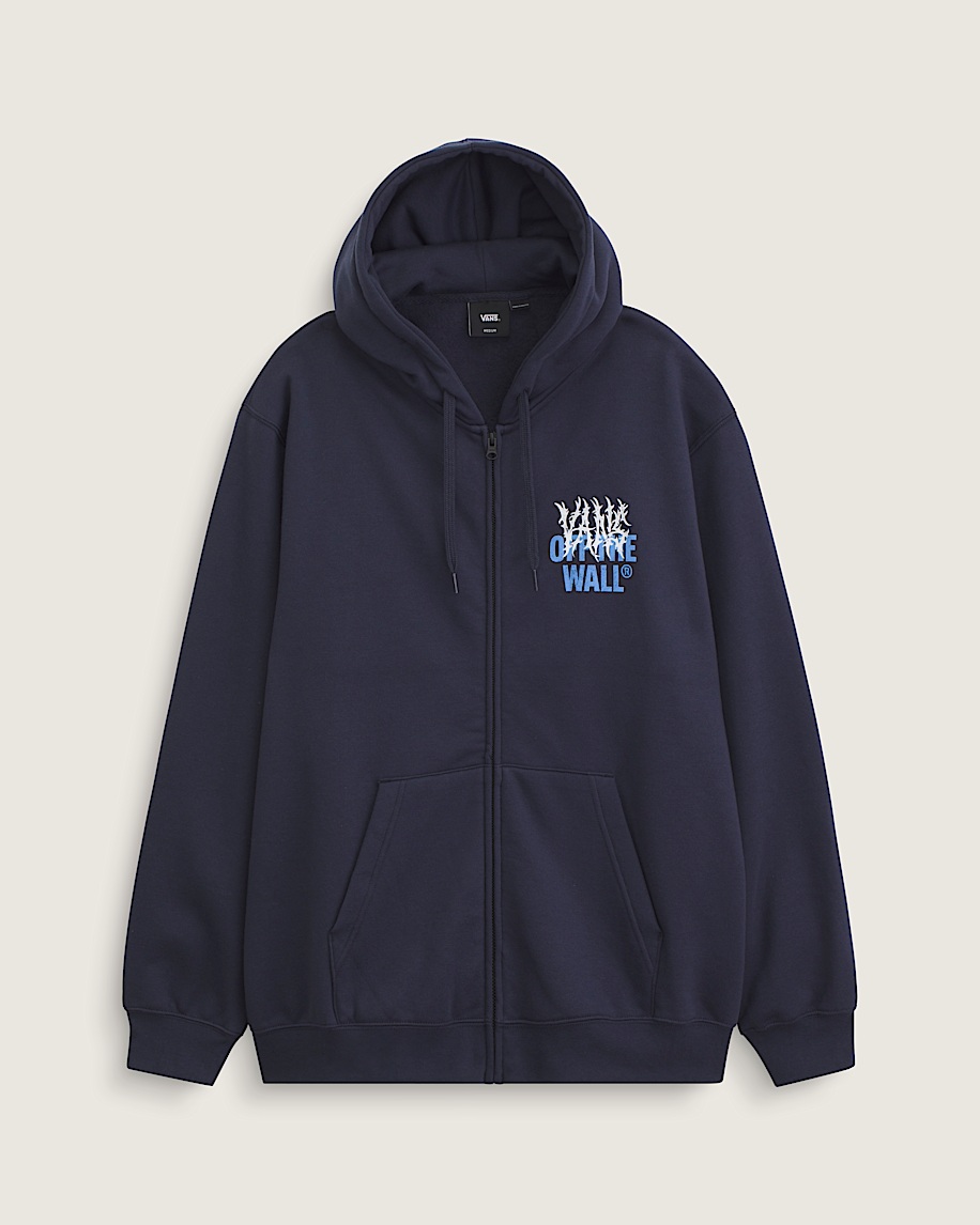 Hide2000 Metal Wall Zip Hoodie in Parisian Night Blue | Vans