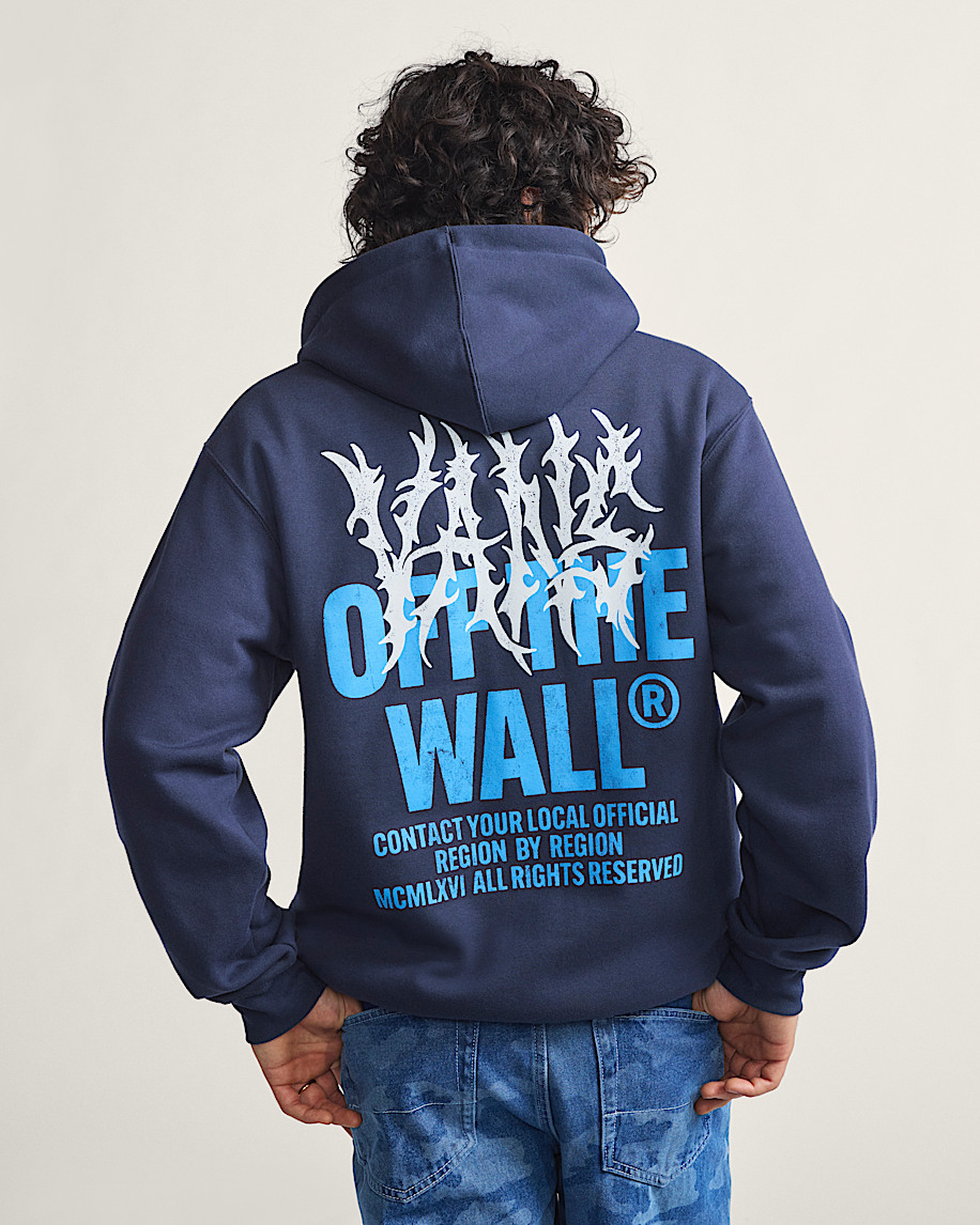 ゐぬゐ Metal Wall Zip Hoodie in Parisian Night Blue | Vans