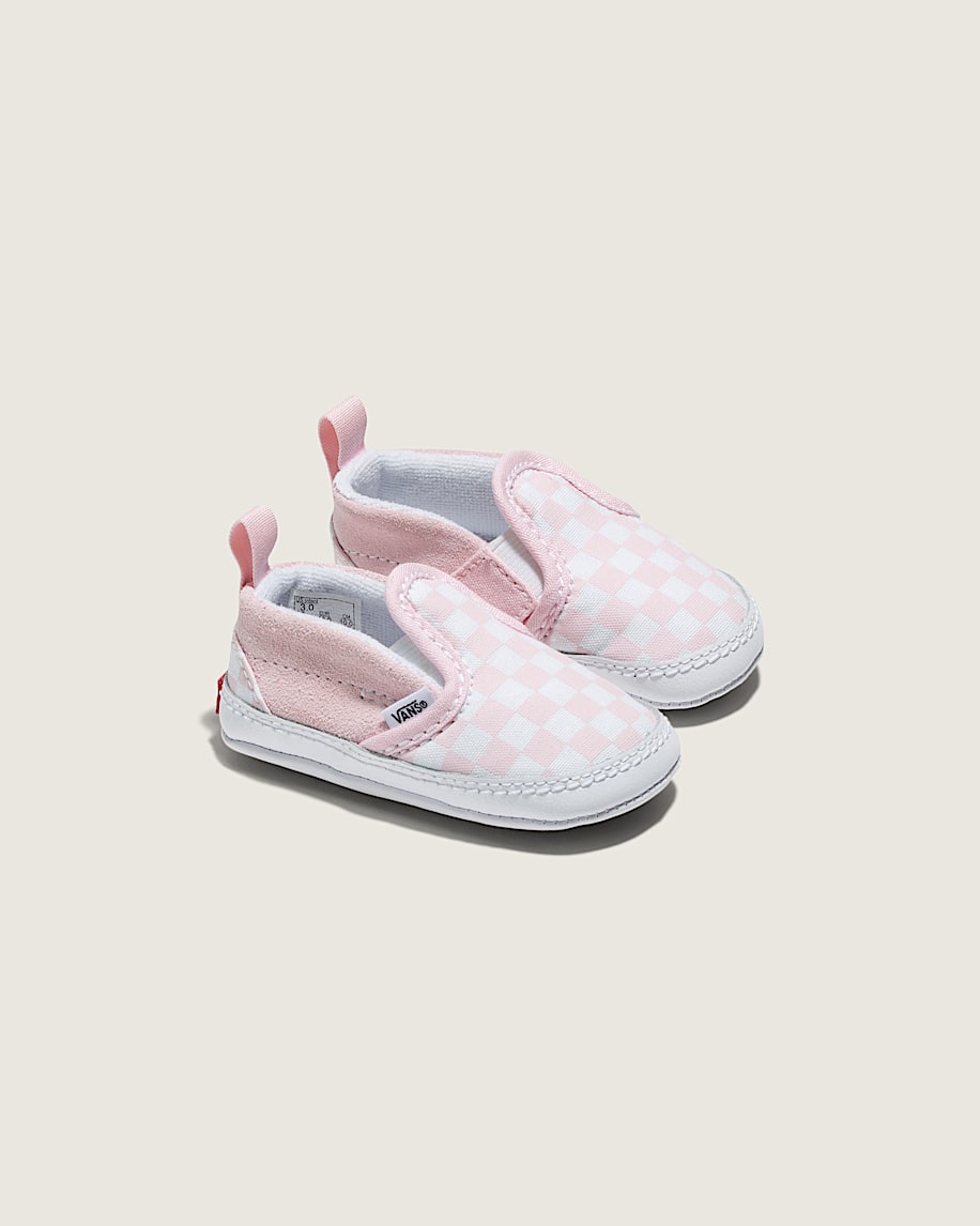 Infant Slip-On V Crib Checkerboard Shoe - 2