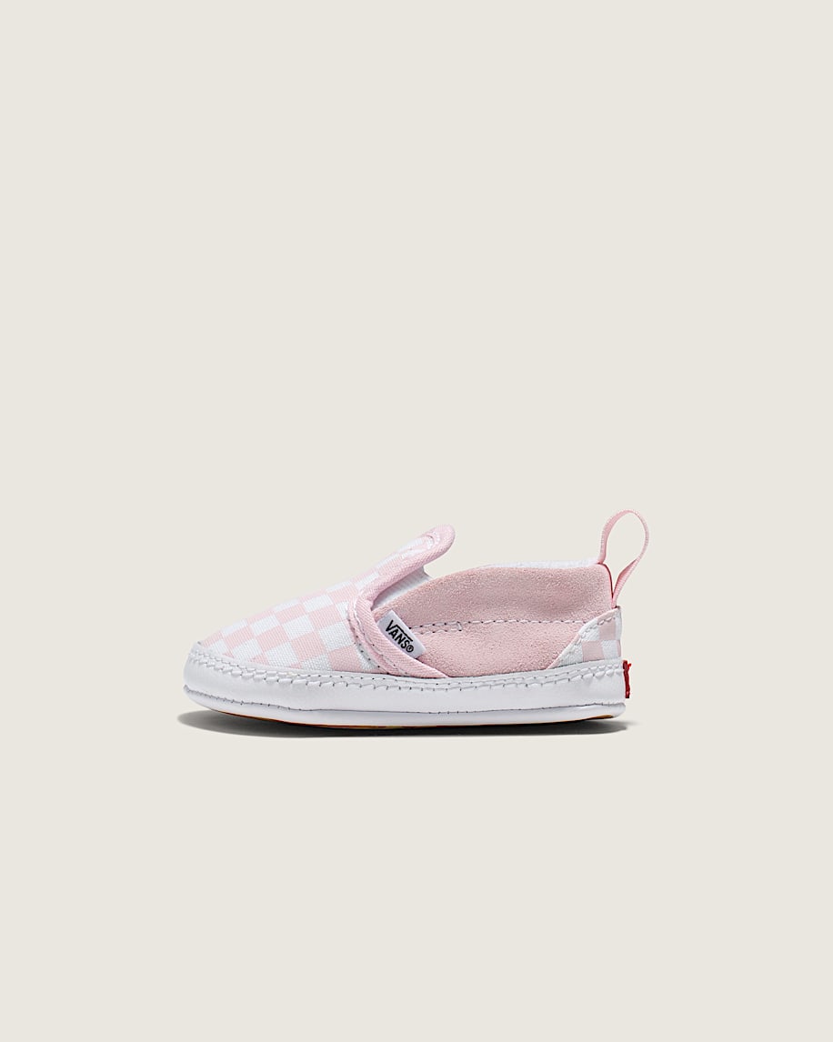 Infant Slip-On V Crib Checkerboard Shoe - 1