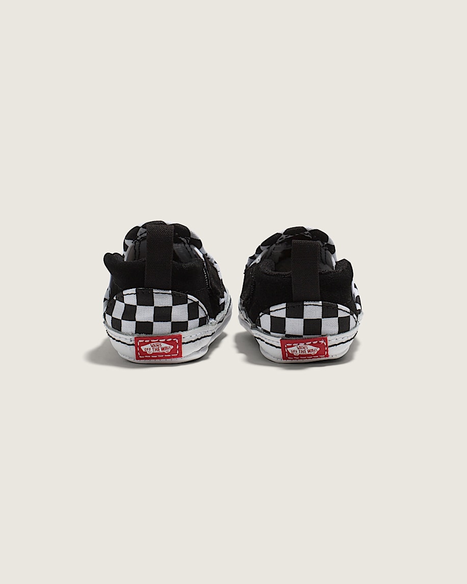 Infant Slip-On V Checkerboard Crib Shoe - 4