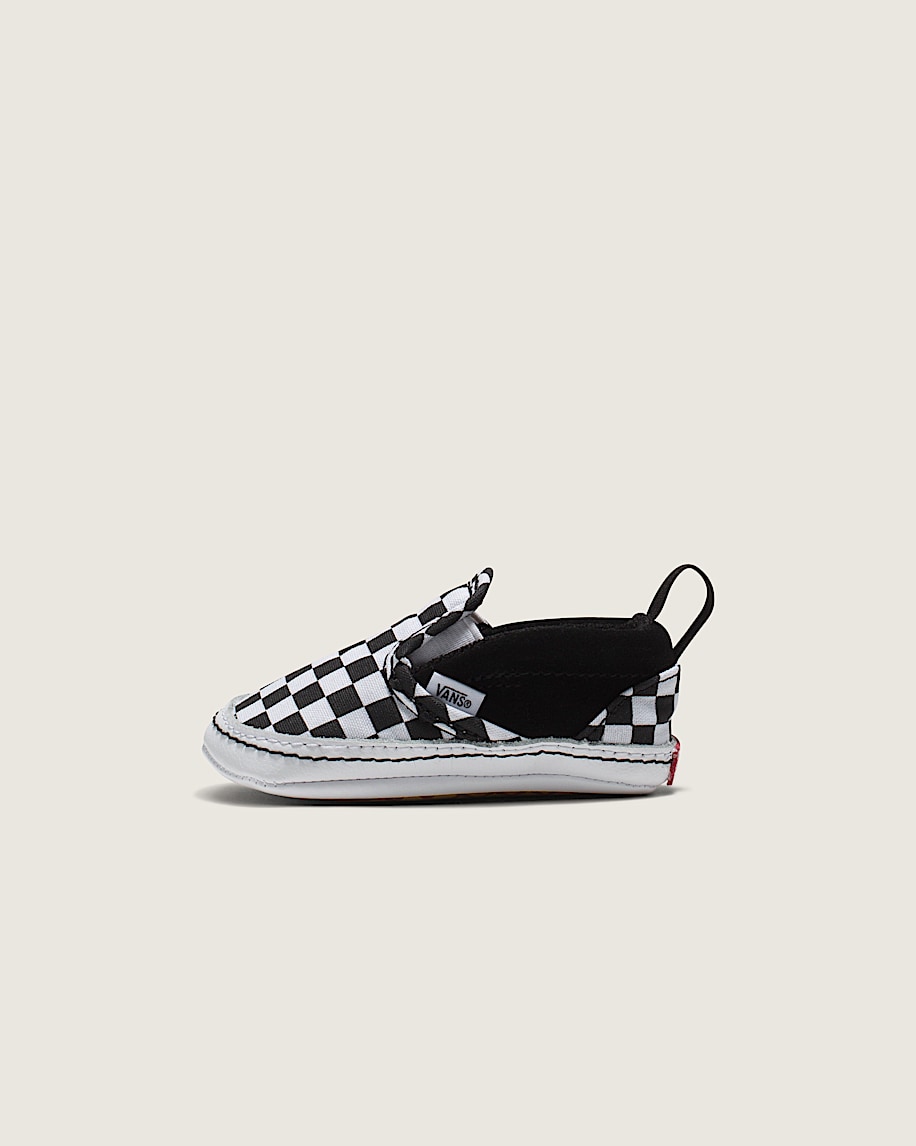 Infant Slip-On V Checkerboard Crib Shoe - 1